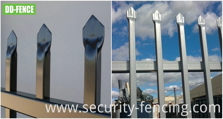 Tubular Steel Welded Pressed Spear Top Security Fence for Yard Garden House Factory School Playground Boundary